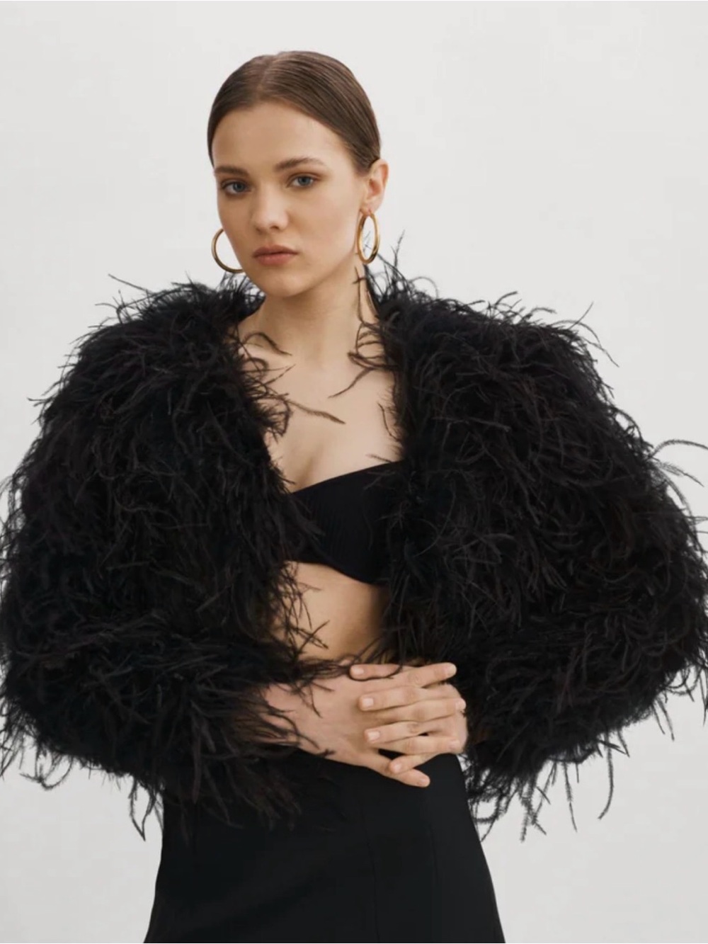 LaMarque Hallie Feather jacket